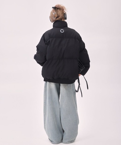 FreeZone ブルゾン アウター ワッフル生地 中綿ビッグダウンジャケット
