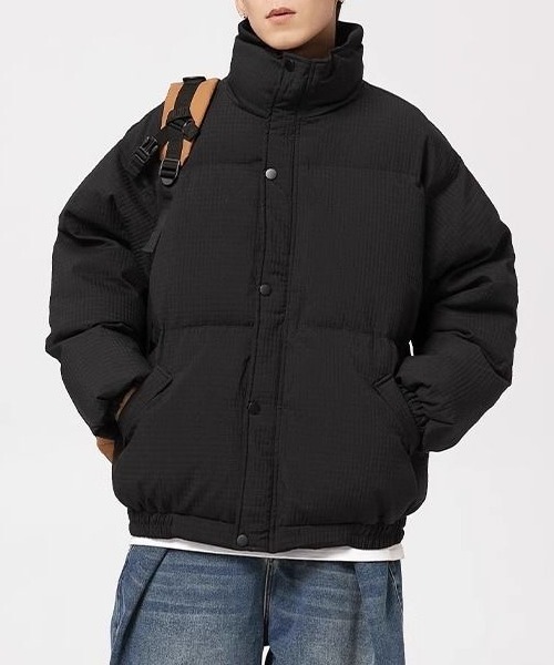 FreeZone ブルゾン アウター ワッフル生地 中綿ビッグダウンジャケット