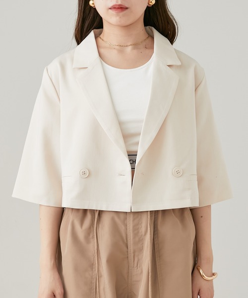 Chico（チコ） テーラードジャケット FREE ベージュ レディース
