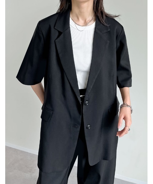 Re:EDIT（リエディ） テーラードジャケット MEDIUM ブラック