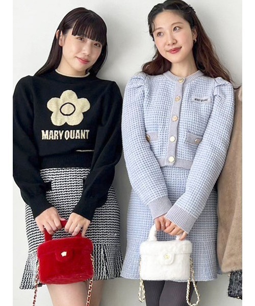 「LILY BROWN」 長袖ニット「MARY QUANTコラボ」 FREE ホワイト レディース_画像2