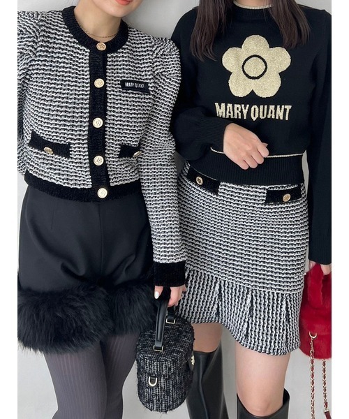 「LILY BROWN」 長袖ニット「MARY QUANTコラボ」 FREE ホワイト レディース_画像8