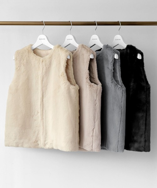 ELFRANK ベスト FREE ベージュ レディース : ZOZOTOWN Yahoo!店 - 通販