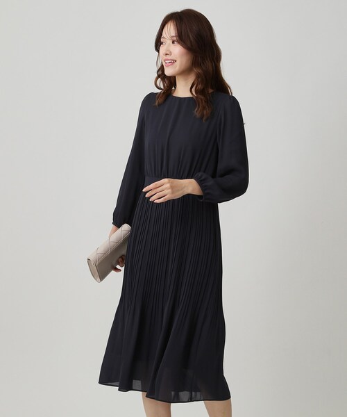 クード シャンス（COUP DE CHANCE）/【一枚着／ジャケットイン】プリーツワンピース COUP DE CHANCE（クードシャンス） ワンピース 「一枚着／ジャケット