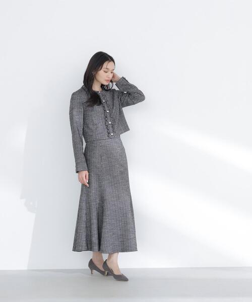 natural beauty basicのツイードスカートスーツ NATURAL BEAUTY BASIC（ナチュラルビューティーベーシック） スカート