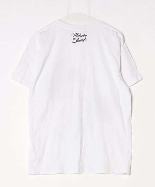 「JOYRICH」 半袖Tシャツ「MALCOLM STUARTコラボ」 M ホワイト メンズ_画像2