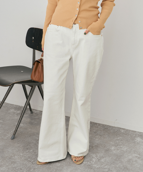 RED CARD TOKYO レッドカード ホワイトデニム W26 ワイド 白 RED CARD TOKYO（レッドカード トーキョー） 【セール】RED CARD Tokyo