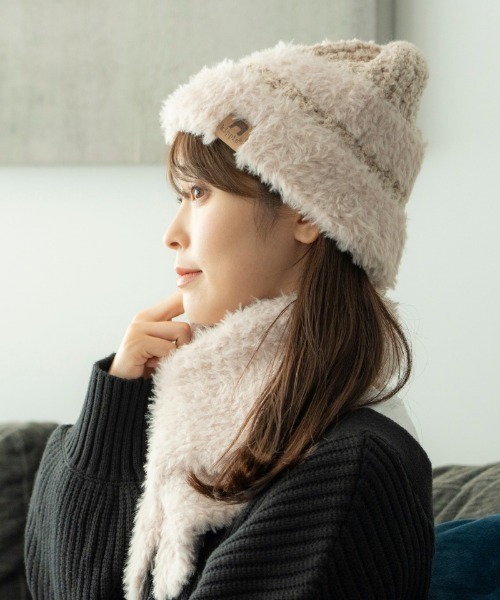 ニット帽 ニットキャップ ファーヤーンニット帽 レディース : ZOZOTOWN