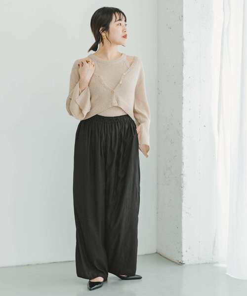 「ITEMS URBANRESEARCH」 イージーパンツ FREE ブラウン系その他 レディース_画像9