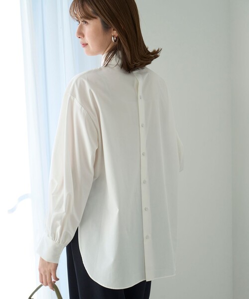 「UNFILO」 長袖ブラウス LARGE イエロー レディース_画像3