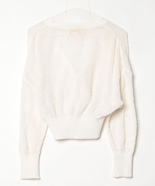 「AKIRANAKA」 ニットカーディガン 1 ホワイト レディース_画像2