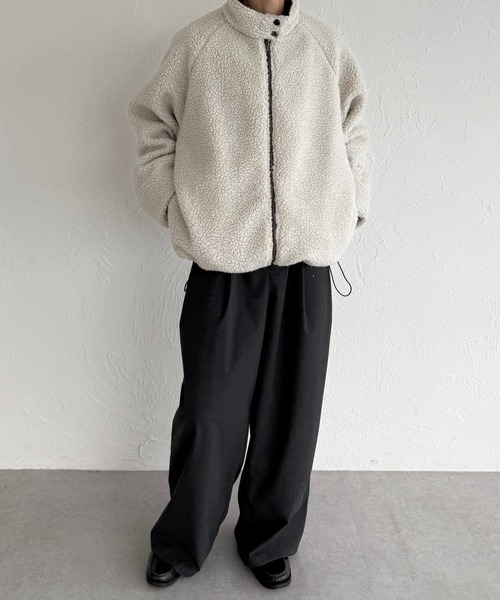 「kutir」 ナイロンブルゾン LARGE アイボリー レディース_画像7