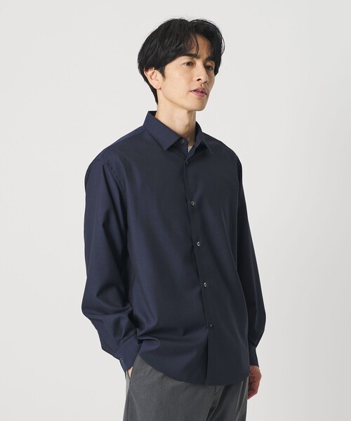 B&Y 尾州 TW レギュラー シャツ FORM TAPERD型 ウォッシャブル BEAUTY＆YOUTH UNITED ARROWS シャツ 尾州 TW シャンブレー レギュラー