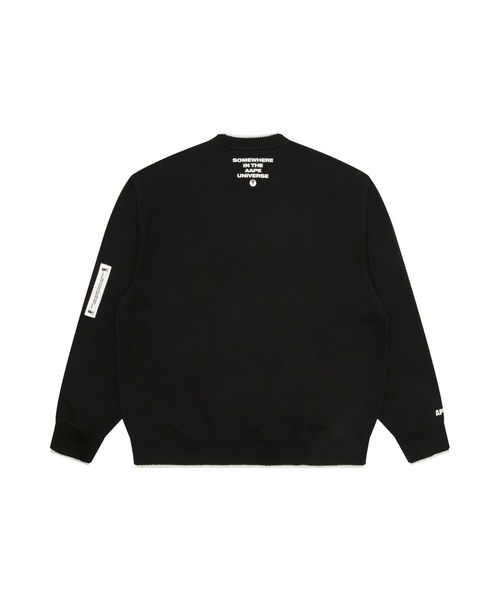 「AAPE BY A BATHING APE」 スウェットカットソー LARGE ライトブルー メンズ_画像3