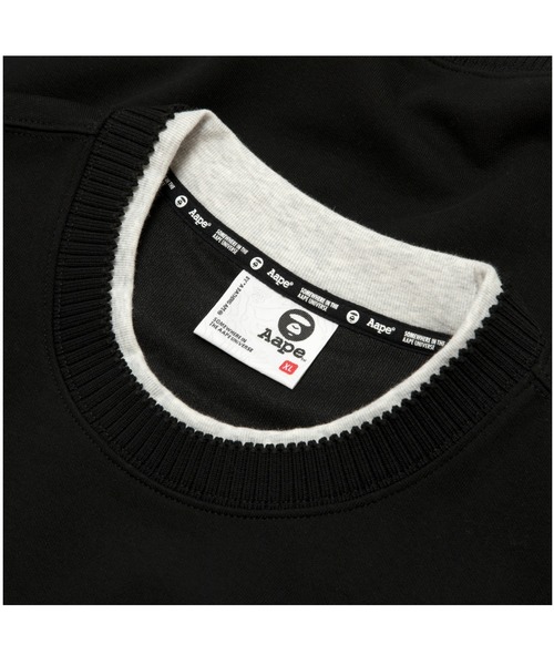 「AAPE BY A BATHING APE」 スウェットカットソー LARGE ライトブルー メンズ_画像4