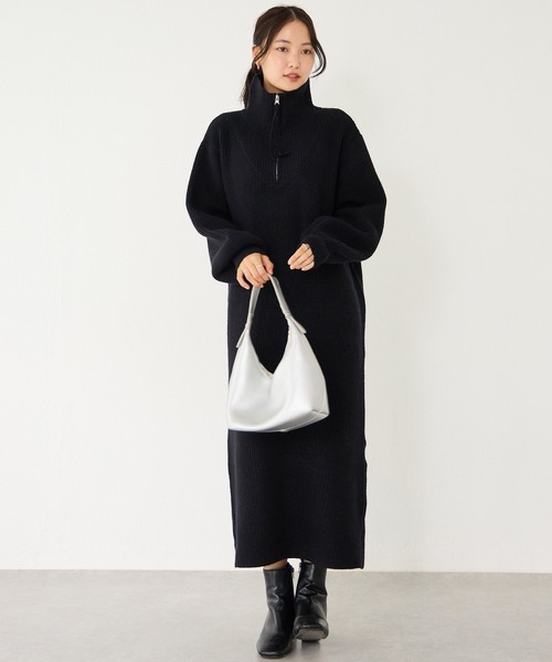 「LAVEANGE」 ニットワンピース 3L グレー レディース_画像9