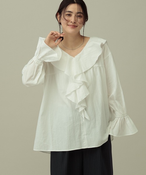 LAKOLE（ラコレ） ブラウス シャツ ラッフルフリルブラウス / 656391