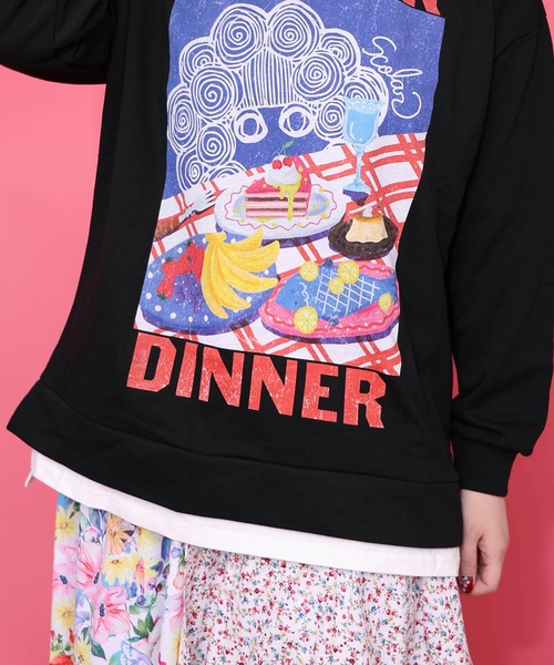 ScoLar（スカラー） tシャツ 161610：スカラーちゃんの夕食柄