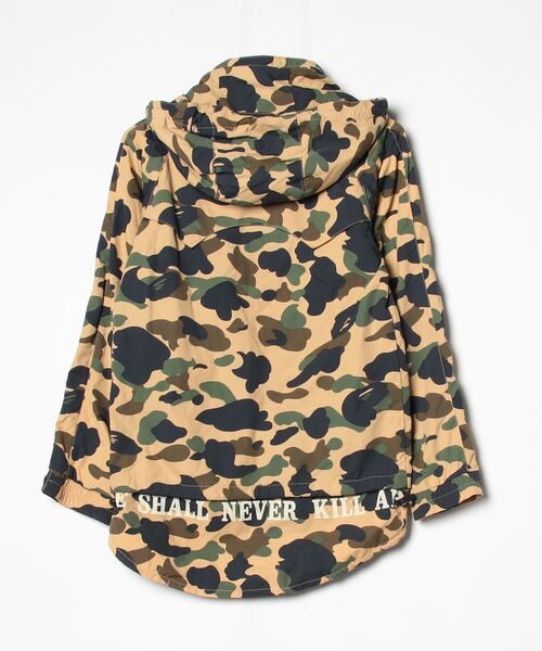 「A BATHING APE」 カモフラージュナイロンブルゾン XX-SMALL グリーン メンズの画像