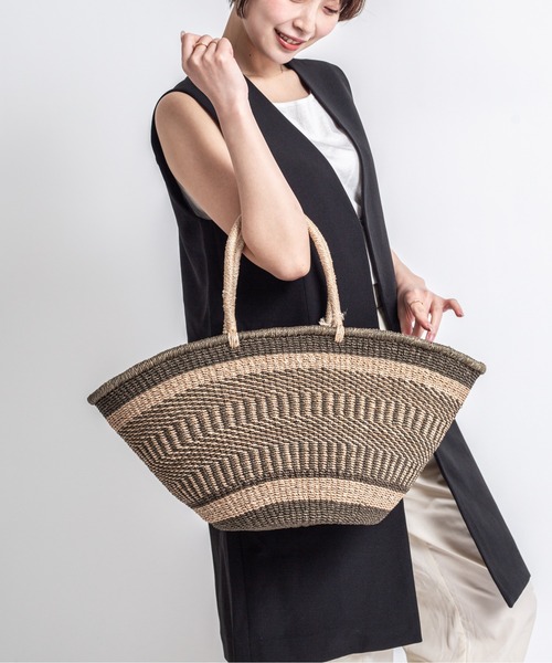 BAGMATI 編み込みデザイン かごバッグ The Bagmati（ザバグマティ） かごバッグ カゴバッグ 「The Bagmati