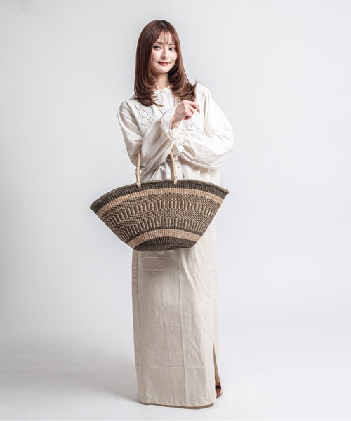 かごバッグ カゴバッグ 「The Bagmati/ザバグマティ」舟形　かごバッグ_20