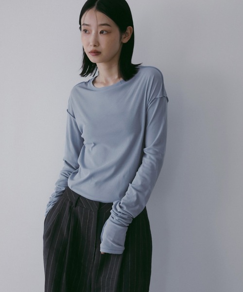 anuke（アンヌーク） tシャツ Sheer Long T-Shirts レディース