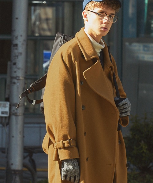 「EMMA CLOTHES」 チェスターコート L ベージュ メンズ_画像7