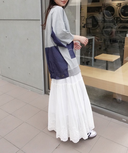 「CORNERS」 「lupilien」7分袖ブラウス FREE ネイビー レディース_画像3
