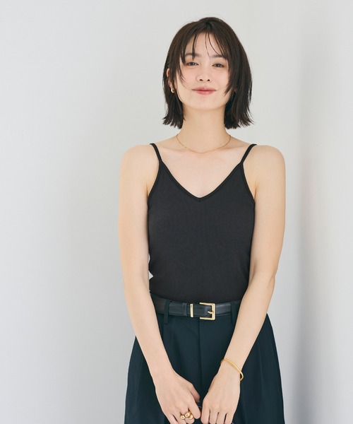 coca（コカ） カップ付き キャミソール OUT BRA バックオープンVネック