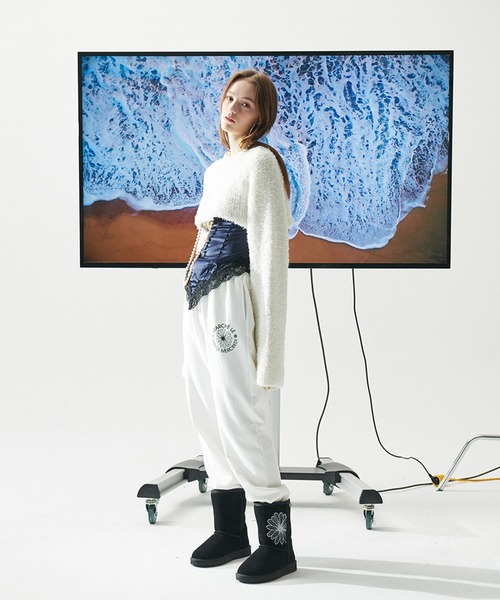 「Mardi Mercredi」 イージーパンツ FREE ブラック レディース_画像5