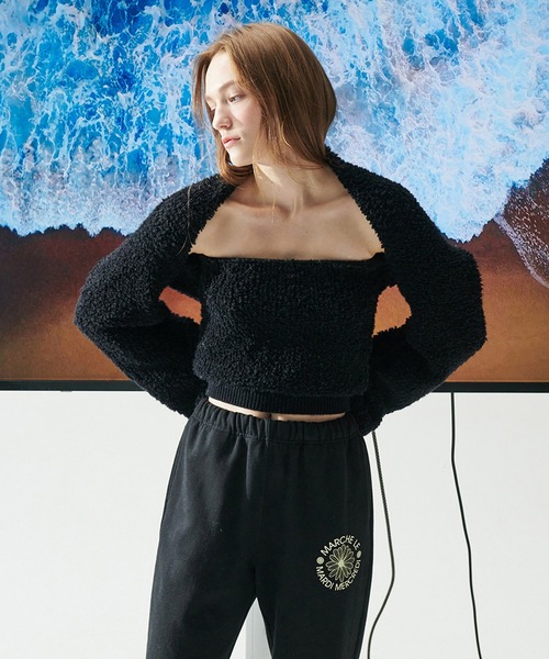 「Mardi Mercredi」 イージーパンツ FREE ブラック レディース_画像9