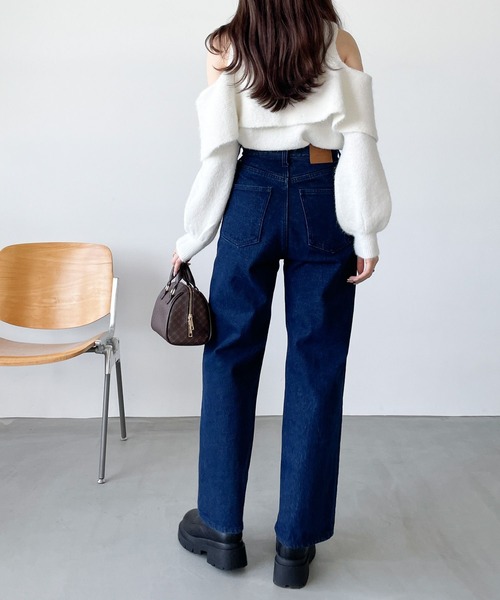 「Heather」 長袖ニット FREE アイボリー レディース_画像9