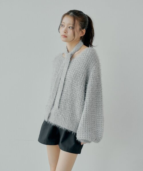 「Chico」 長袖ニット FREE ブルー レディース_画像5