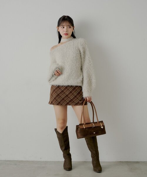 「Chico」 長袖ニット FREE ブルー レディース_画像7