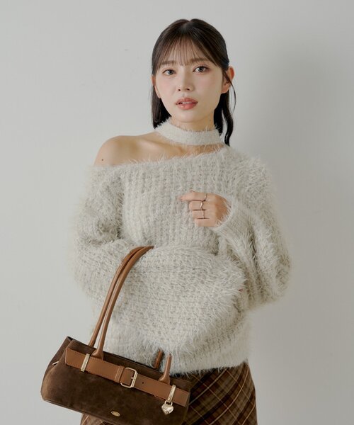 「Chico」 長袖ニット FREE ブルー レディース_画像9