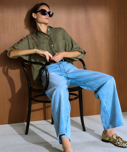 「YANUK」 デニムパンツ 27inch ブルー レディース_16