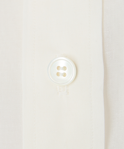 ブラウス シャツ organdy sheer シャツ レディースの画像
