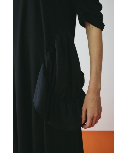 HeRIN.CYE ワンピース Round gather dress ラウンドギャザードレス