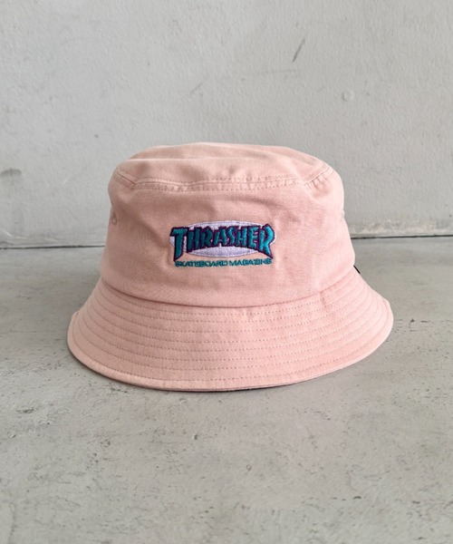 THRASHER（スラッシャー） 帽子 ハット ロゴ刺繍 キッズ バケット