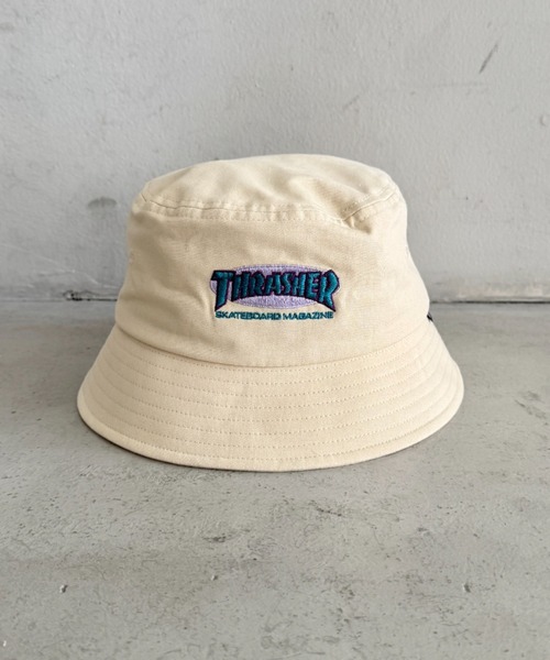 THRASHER（スラッシャー） 帽子 ハット ロゴ刺繍 キッズ バケット
