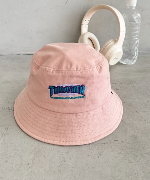 THRASHER（スラッシャー） 帽子 ハット ロゴ刺繍 キッズ バケット