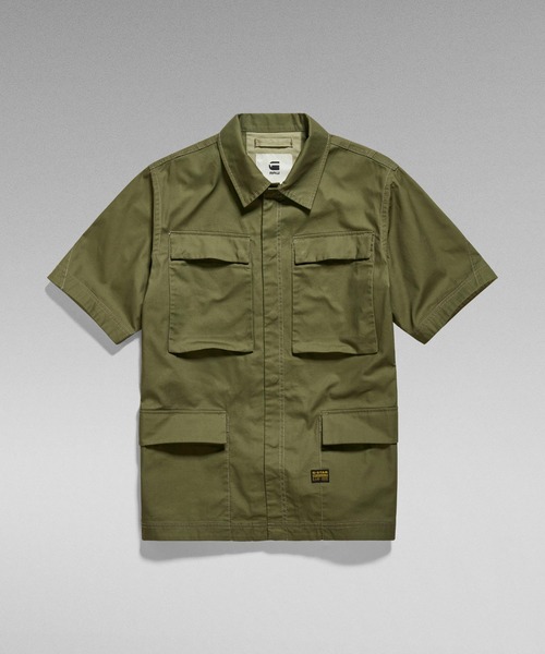「G-STAR」 長袖シャツ X-SMALL ダークオリーブ メンズの画像