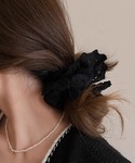 シュシュ 「Rz」「456833」花柄レースシ...の詳細画像2