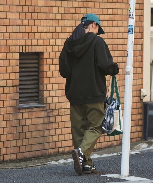 「KELTY」 ジップアップパーカー M グレイッシュベージュ レディース_画像8