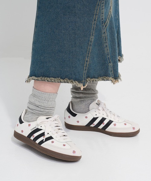 adidas SAMBA OG W フラワー刺繍花柄 レディース　23.5 adidas（アディダス） スニーカー 「adidas」SAMBA OG W フラワー刺繍