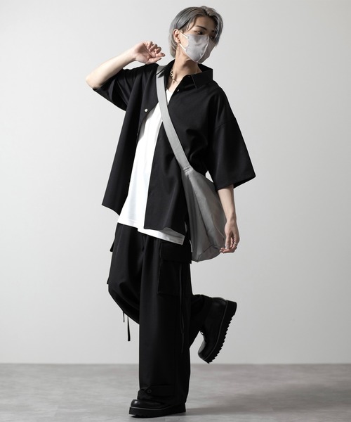 「CLEL」 カーゴパンツ X-SMALL ブラック メンズ_画像4