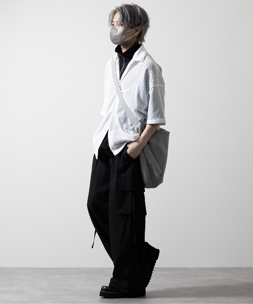 「CLEL」 カーゴパンツ X-SMALL ブラック メンズ_画像6