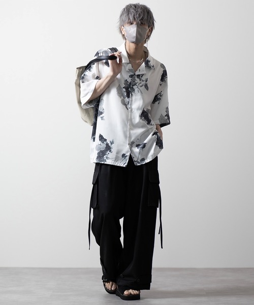 「CLEL」 カーゴパンツ X-SMALL ブラック メンズ_画像7