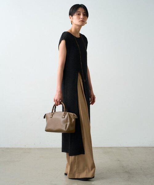 Loungedress（ラウンジドレス） ワンピース ハイスリットニット