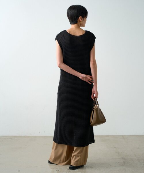 【お値下げ】Loungedress ラウンジドレス　ハイスリットニットワンピース Loungedress（ラウンジドレス） ワンピース ハイスリットニット